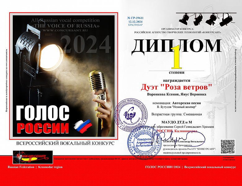 Успехи коллектива «Роза ветров»!