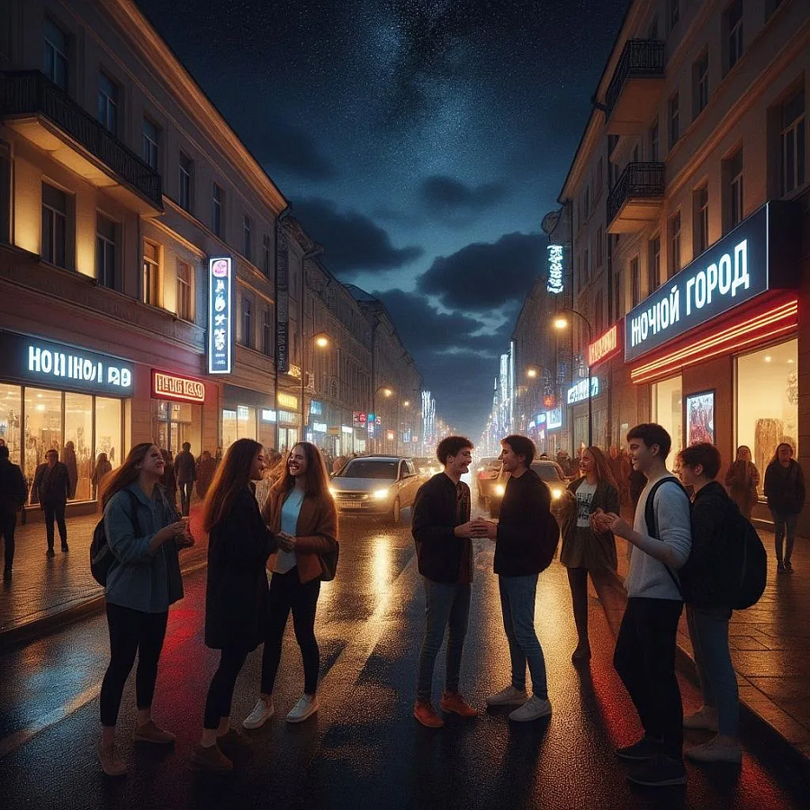 Уважаемые родители! Помните! Поздним вечером и ночью детям законодательно запрещено появляться на улице без сопровождения взрослых!